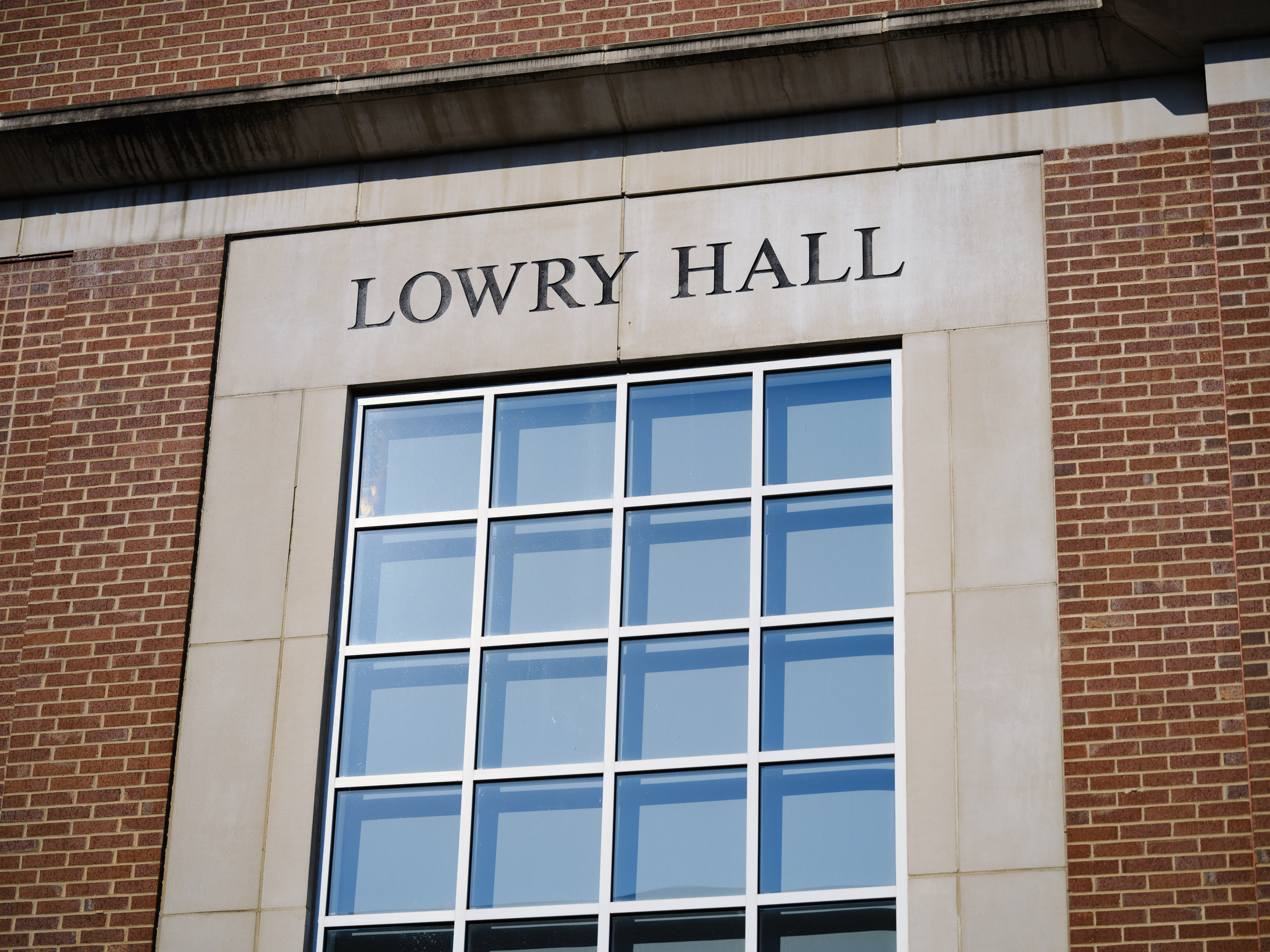 Lowry Hall exterior, the venue named.