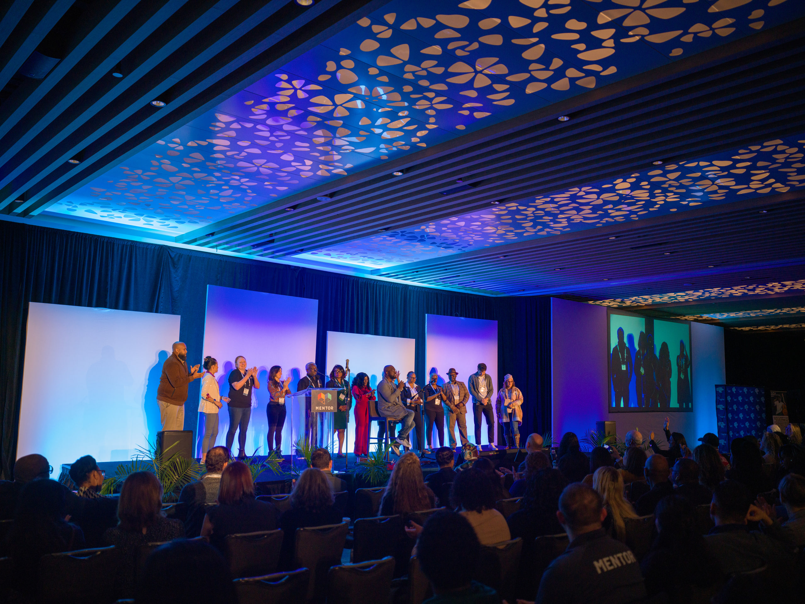 Blue room wide, scale of the program.